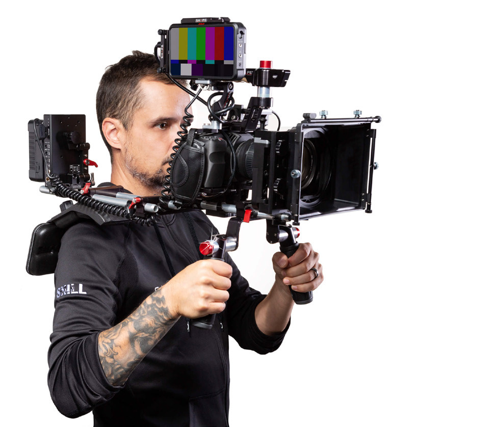 Guy holding video camera
