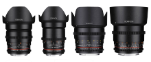 Rokinion 24, 35, 50, 85mm Cine DS Lens Bundle for Canon EF Mount